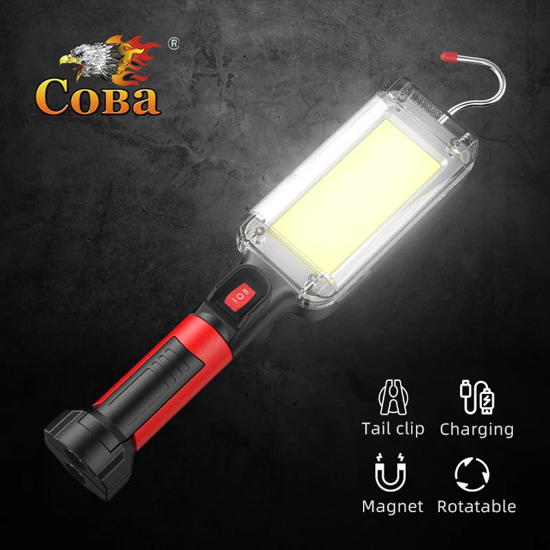 Lampe de Travail LED 80W avec aimant et crochet