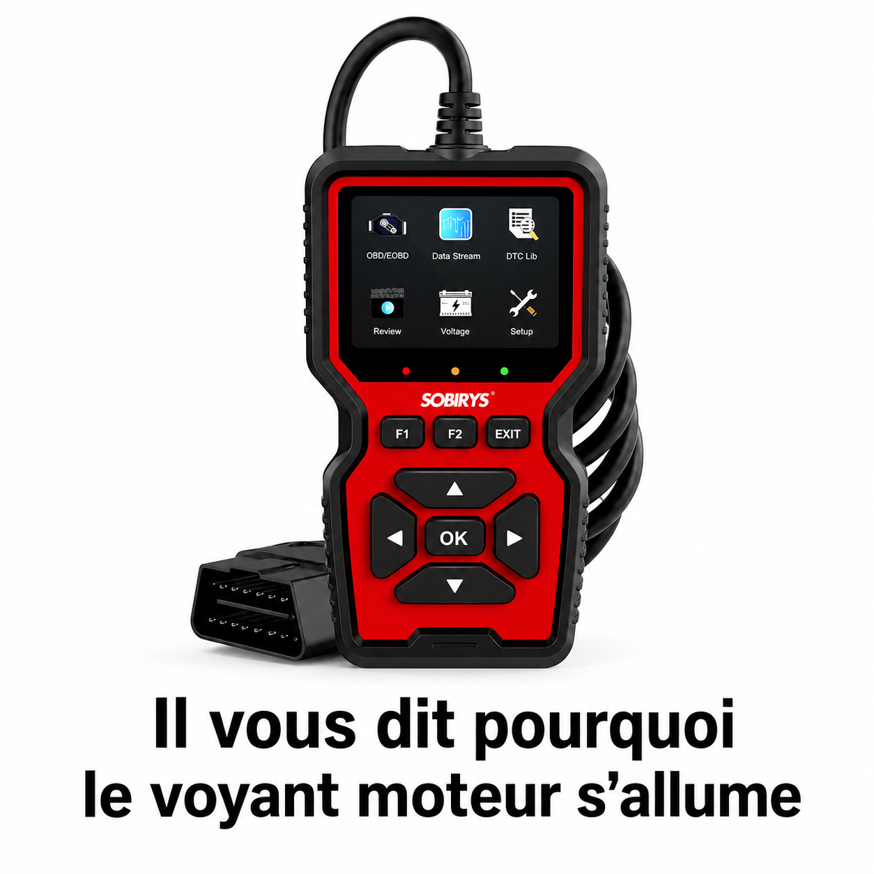 SOBIRYS DiagPro / Scanner OBD2 qui lit les pannes de votre voiture