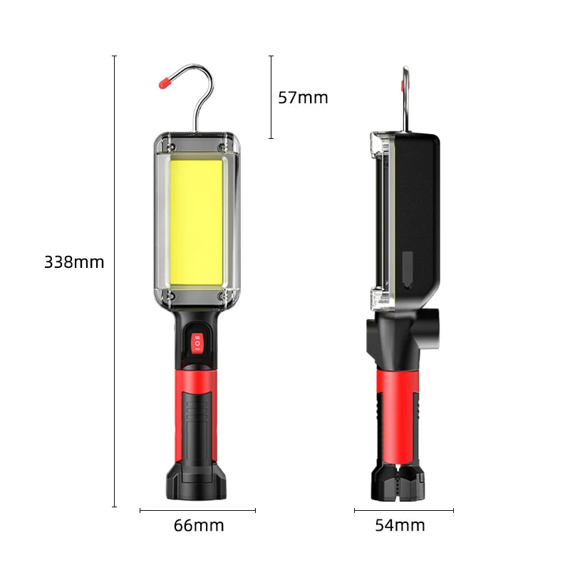Lampe de Travail LED 80W avec aimant et crochet