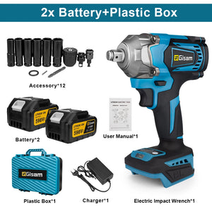 2 Batteries + 12 Accessoires + Mallette