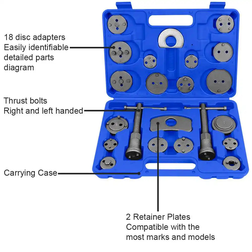 Coffret Repousse-piston de frein 22 pièces
